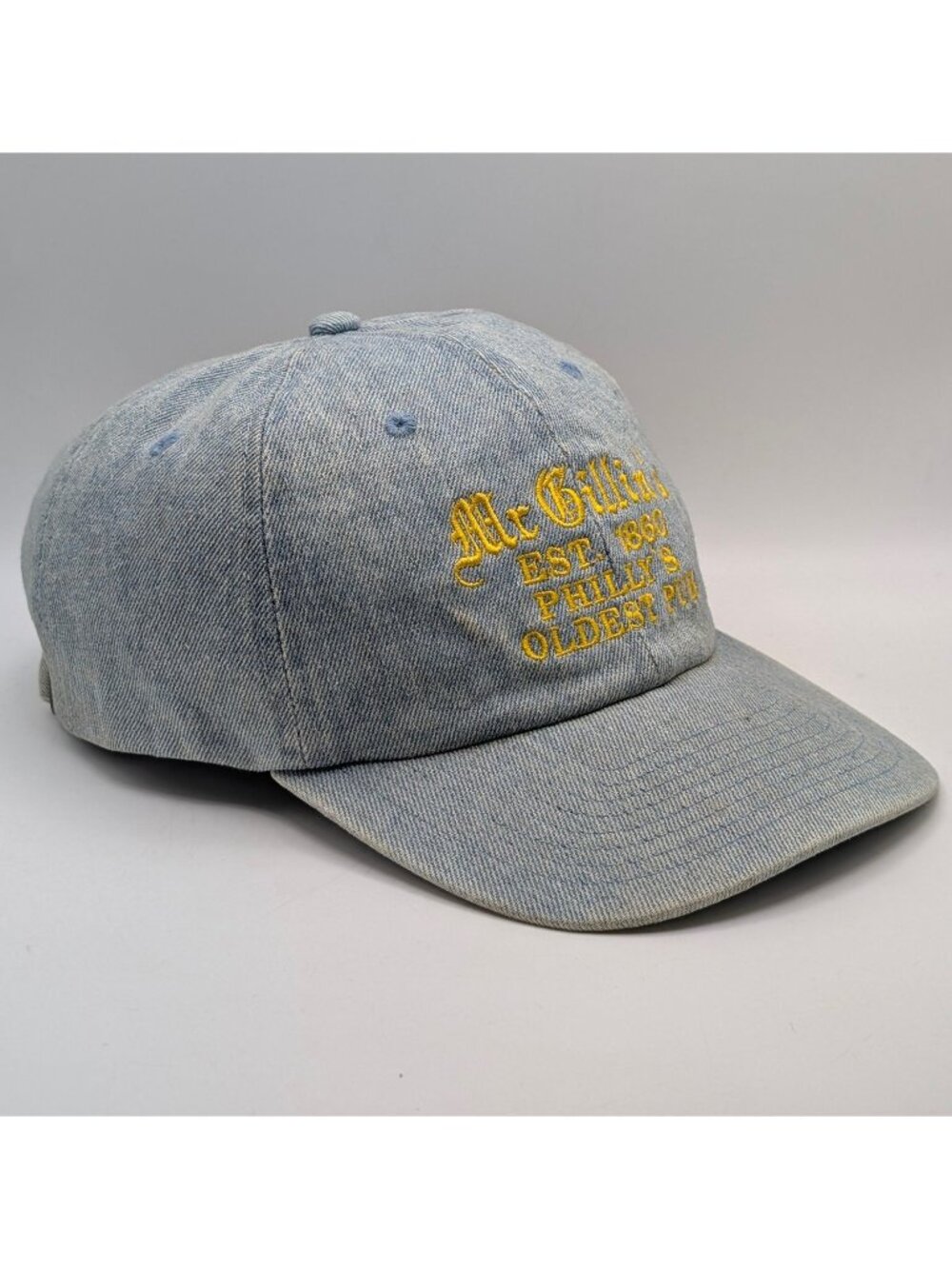 McGillin's Old Ale House Baseball Hat Cap Philadelphia PA Irish Pub Denim Blue